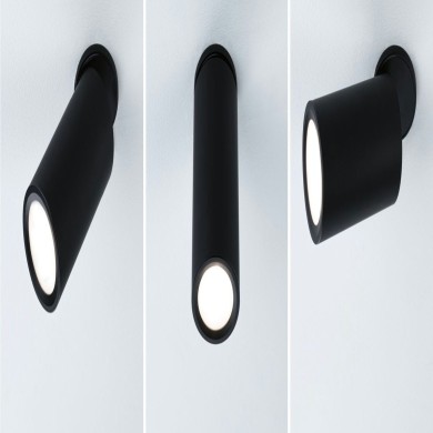 Spot Turnal 6W Coin Noir mat Paulmann 93088