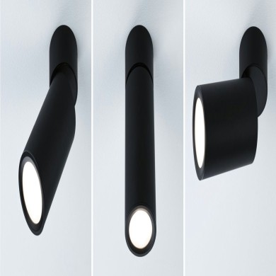Plafonnier Turnal Coin 6W Coin Noir mat Paulmann 93089