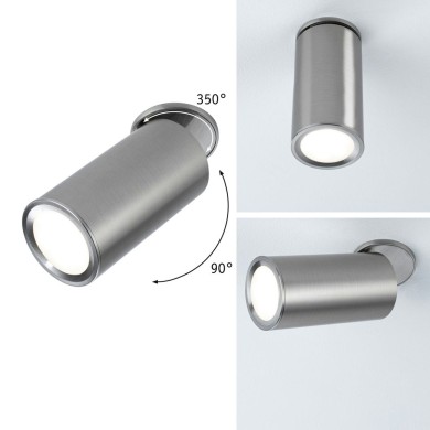Spot Turnal 6W Coin Acier brossé Paulmann 93090