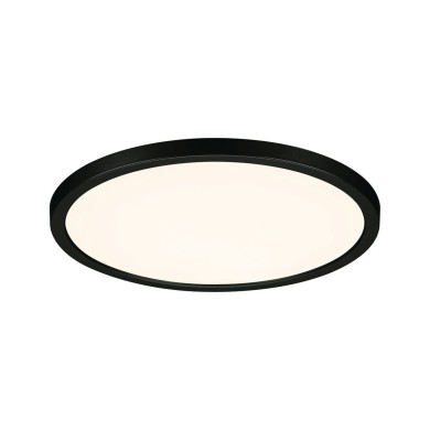 Plafonnier Salle de Bain Areo 16W Noir D23 Paulmann 93102