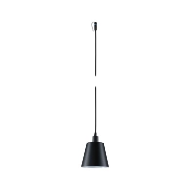 Suspension Salle de Bain Plug 2W E14 Anthracite H514 Paulmann 93104
