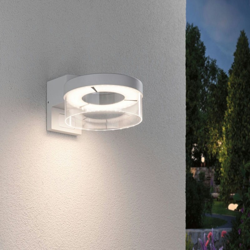 Applique Extérieur Capera 8 & 1,2W Blanc PAU_93112 93112 Applique Extérieur Capera 8 & 1,2W Blanc Paulmann 93112