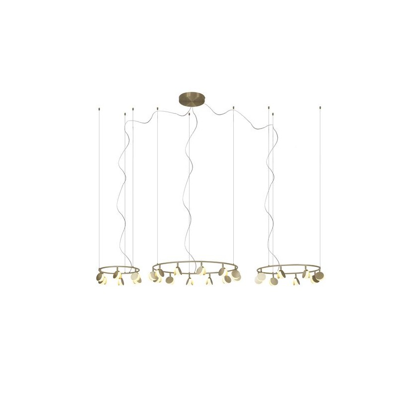 Suspension SHELL LED Intégrée 120W Or  MANTRA 7355