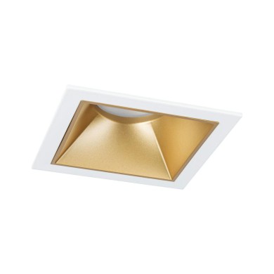 Spot Salle de Bain Cole 6W Coin Blanc, Doré mat H5,6 Paulmann 93132