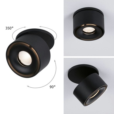 Spot Spircle 8W Noir mat Paulmann 93370