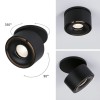 Spot Spircle 8W Noir mat Paulmann 93370