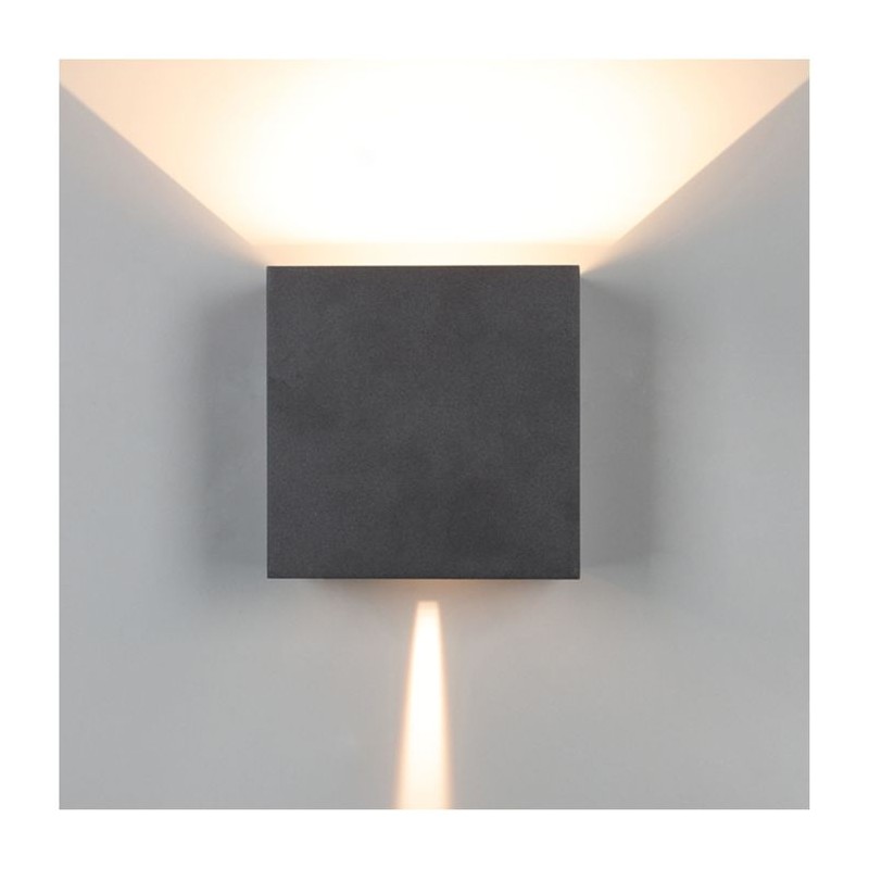 Applique extérieure DAVOS XL LED Intégrée 20W Sable Noir MANTRA 7437