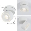 Plafonnier Spircle 8W Blanc dépoli Paulmann 93373