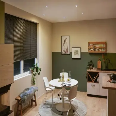 Spot Salle de Bain Gil 6W Coin Blanc dépoli, Noir mat Paulmann 93376