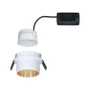 Spot Salle de Bain Gil 6W Coin Blanc dépoli, Doré Paulmann 93380