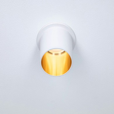 Spot Salle de Bain Gil 6W Coin Blanc dépoli, Doré Paulmann 93380