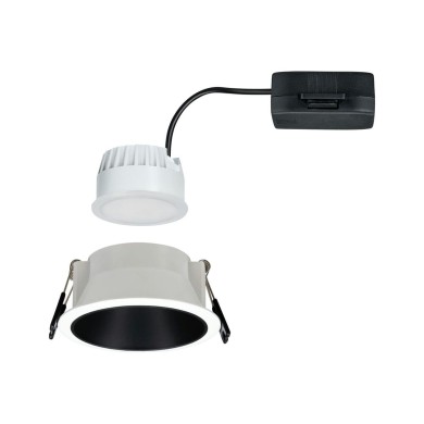 Spot Salle de Bain Cole 6W Coin Blanc, Noir mat Paulmann 93401