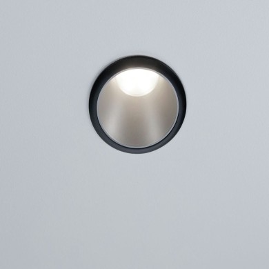 Spot Salle de Bain Cole 6W Coin Noir, Argent mat Paulmann 93407