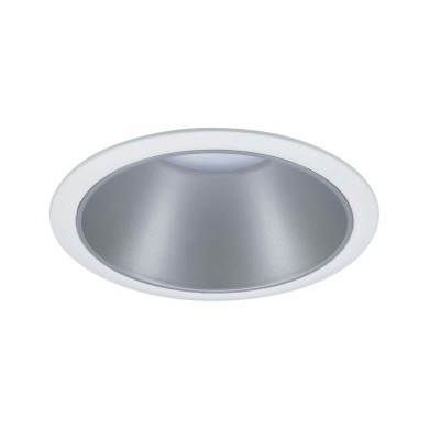 Spot Salle de Bain Cole 6W Coin Blanc, Argent mat Paulmann 93409