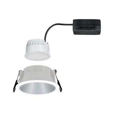 Spot Salle de Bain Cole 6W Coin Blanc, Argent mat Paulmann 93409
