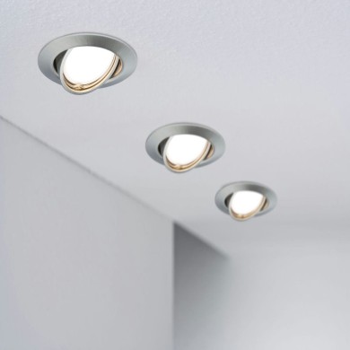 Spot Base 5W GU10 Acier brossé Paulmann 93412