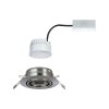 Spot Base 5W Coin Acier brossé Paulmann 93414