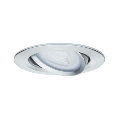 Spot Nova 6,5W GU10 Alu tourné Rond 2700K Paulmann 93432