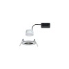 Spot Salle de Bain Nova 6W Coin Acier brossé Rond 2700K Paulmann 93457