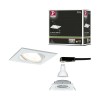 Spot Nova 6,5W GU10 Blanc dépoli Carré 2700K dimmable Paulmann 93471