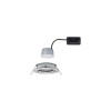 Spot Nova 6W Coin Acier brossé Rond 2700K dimmable Paulmann 93482