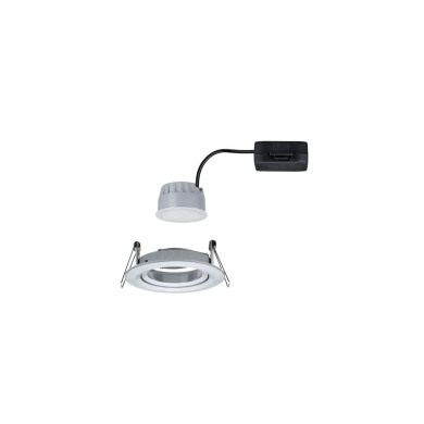 Spot Nova 6W Coin Alu tourné Rond 2700K dimmable Paulmann 93486