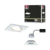Spot Nova 6W Coin Blanc dépoli Carré 2700K dimmable Paulmann 93489