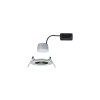 Spot Salle de Bain Nova 6W Coin Acier brossé Rond 2700K dimmable Paulmann 93493