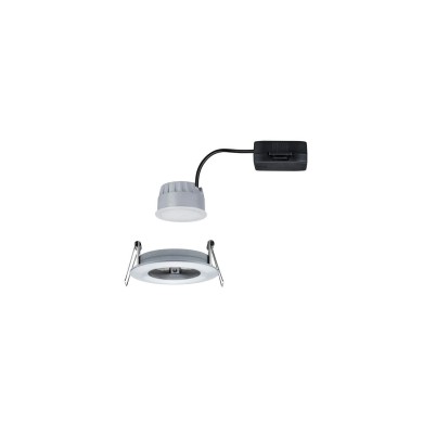 Spot Salle de Bain Nova 6W Coin Alu tourné Rond 2700K dimmable Paulmann 93497