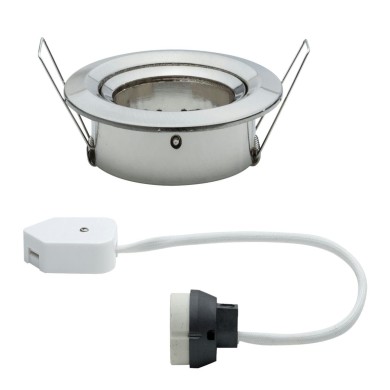 Spot Nova 35W MAX GU10 Acier brossé D8,4 Paulmann 93641