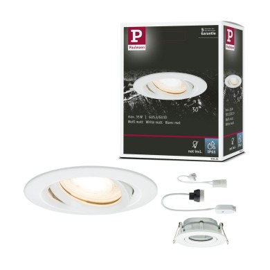 Spot Nova Plus 35W MAX GU5,3 / GU10 Blanc dépoli Paulmann 93661