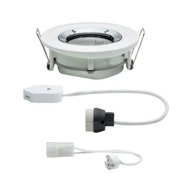 Spot Nova Plus 35W MAX GU5,3 / GU10 Blanc dépoli, Chrome D9,3 Paulmann 93663