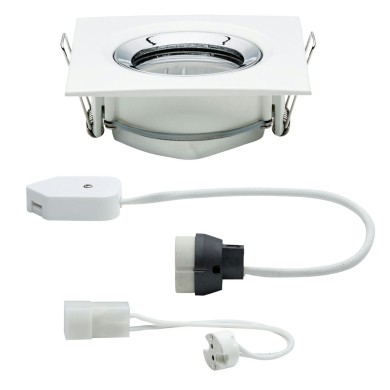 Spot Nova Plus 35W MAX GU5,3 / GU10 Blanc dépoli, Chrome Paulmann 93664