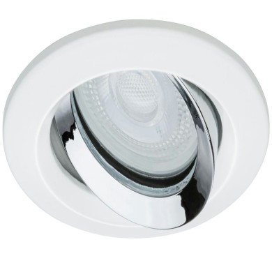 Spot Nova Plus 6W GU10 Blanc dépoli, Chrome D9,3 Paulmann 93673
