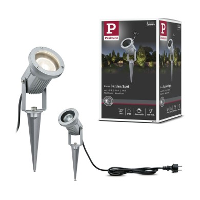 Projecteur Extérieur 0 28W MAX GU10 Alu Paulmann 93751