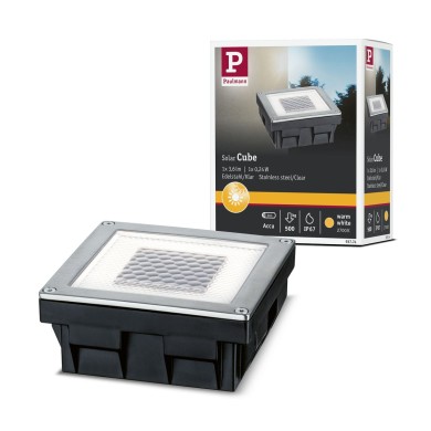 Spot Solar 0,2W Acier inoxydable, Clair Paulmann 93774