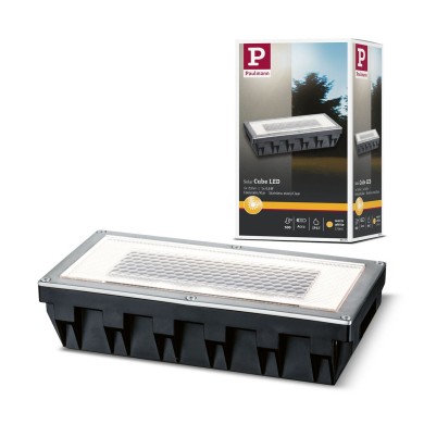 Spot Solar 0,6W Acier inoxydable, Clair Paulmann 93775