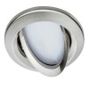Spot Nova Plus 6W Coin Acier brossé 2700K Paulmann 93877