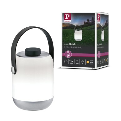 Lampe rechargeable Extérieur Clutch 1,6W Gris Paulmann 94210