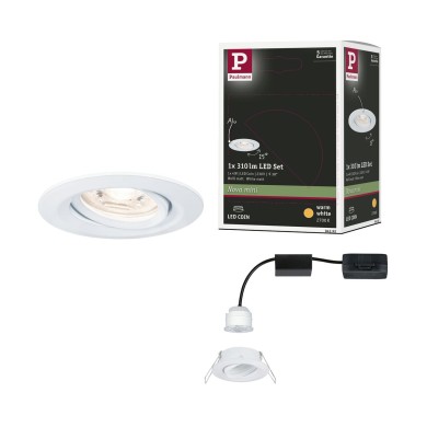 Spot Nova Mini 4W Coin Blanc dépoli Paulmann 94292