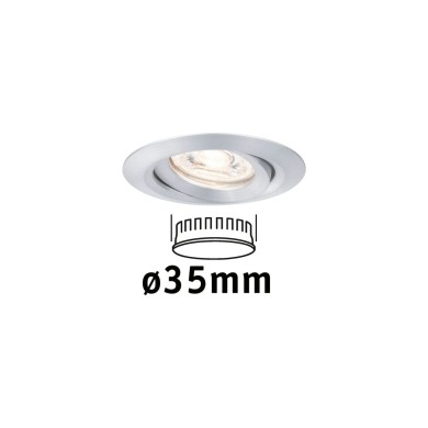 Spot Nova Mini 4W Coin Alu tourné Paulmann 94296