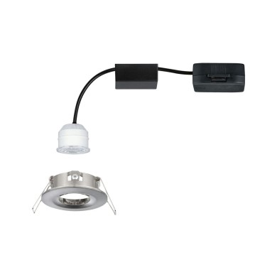 Spot Salle de Bain Nova Mini 4W Coin Acier brossé Paulmann 94300