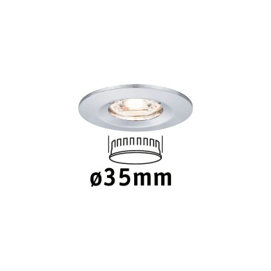 Spot Salle de Bain Nova Mini 4W Coin Chrome Paulmann 94302