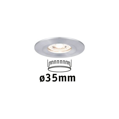 Spot Salle de Bain Nova Mini 4W Coin Alu tourné Paulmann 94304