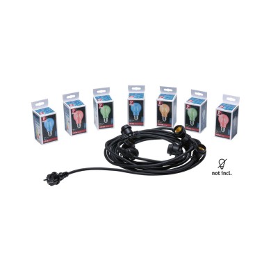 Guirlande Extérieur 0 7x10W MAX E27 Noir Paulmann 94316
