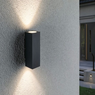 Applique Extérieur Flame 2x3,5W Anthracite PAU_94328 94328 Applique Extérieur Flame 2x3,5W Anthracite Paulmann 94328