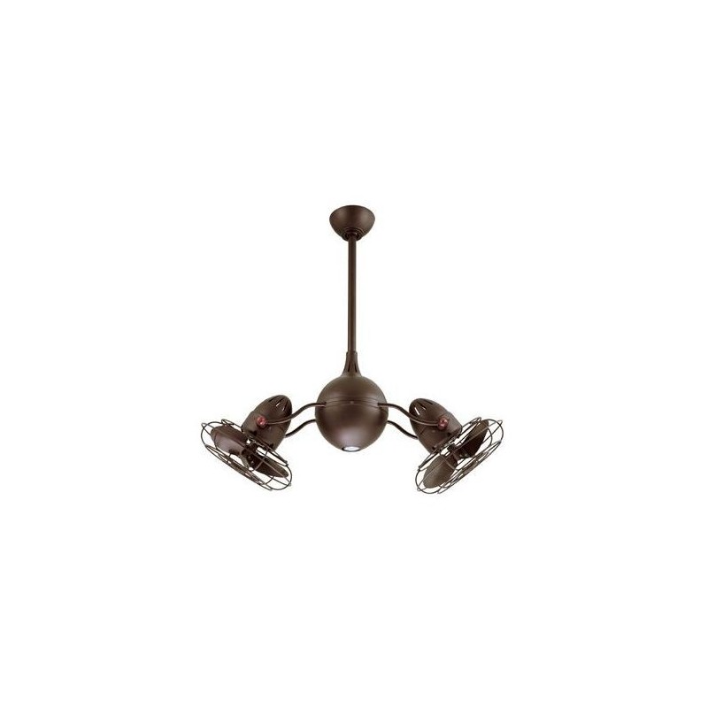 Ventilateur de plafond Acqua 93cm Bronze avec lampe led ATLAS FAN AQ-TB-MTL