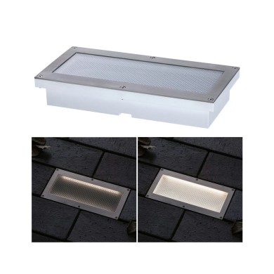 Spot Extérieur Brick 1,6W Alu, Gris Paulmann 94337