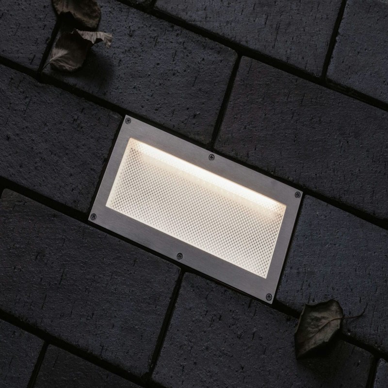Spot Extérieur Brick 1,6W Alu, Gris Paulmann 94337