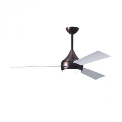 Ventilateur Plafonnier avec lampe Donaire 132cm Bronze Blanc ATLAS FAN DA-BB-WH